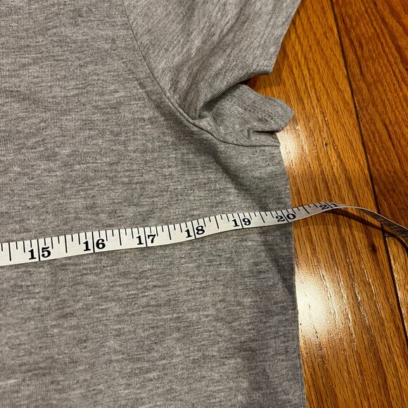 Coldwater Creek Womens 100% Supima Cotton Heather Gray Scoop Neck T Shirt Tee L - Picture 2 of 6